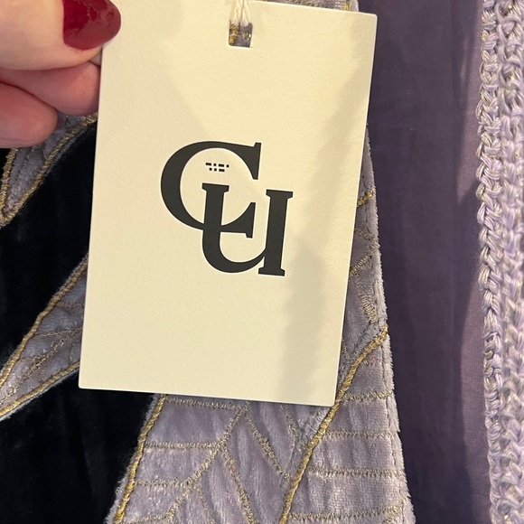 Chasing Unicorns silk and velvet tunic mini dress - Picture 5 of 11